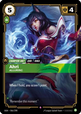 Ahri - Alluring - Isekai Decks