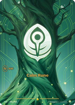 Calm Rune (Alternate Art) - Isekai Decks