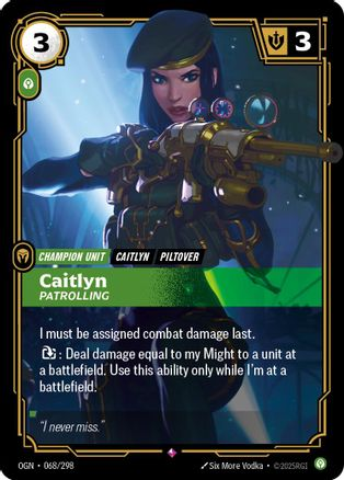 Caitlyn - Patrolling - Isekai Decks