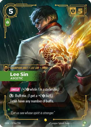 Lee Sin - Ascetic (Alternate Art) - Isekai Decks