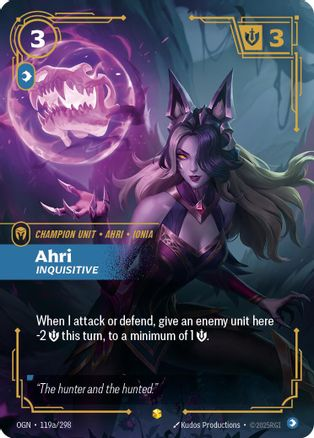 Ahri - Inquisitive (Alternate Art) - Isekai Decks