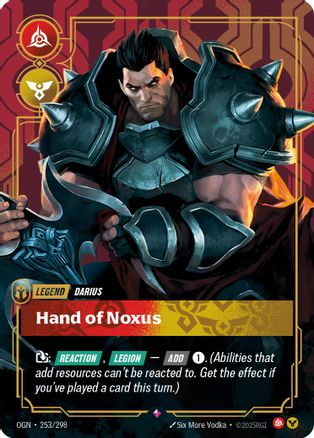 Darius - Hand of Noxus - Isekai Decks